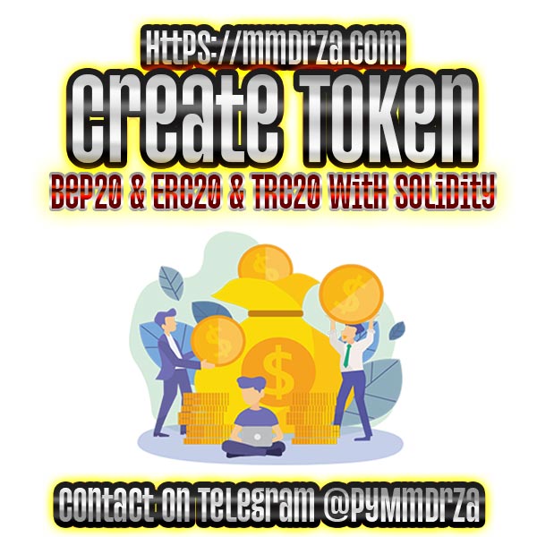 Create token bep20 erc20 trc20 contract solidity