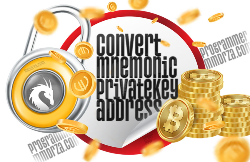 How to convert mnemonic to private key from address wallet