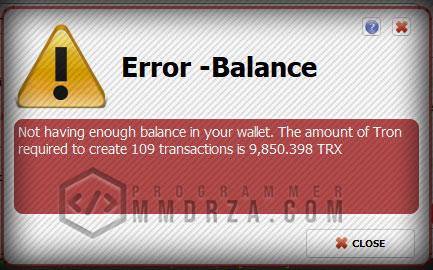 Error balance