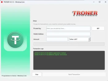 New Version Screen Troner v2.1.3 Flash Tether Software